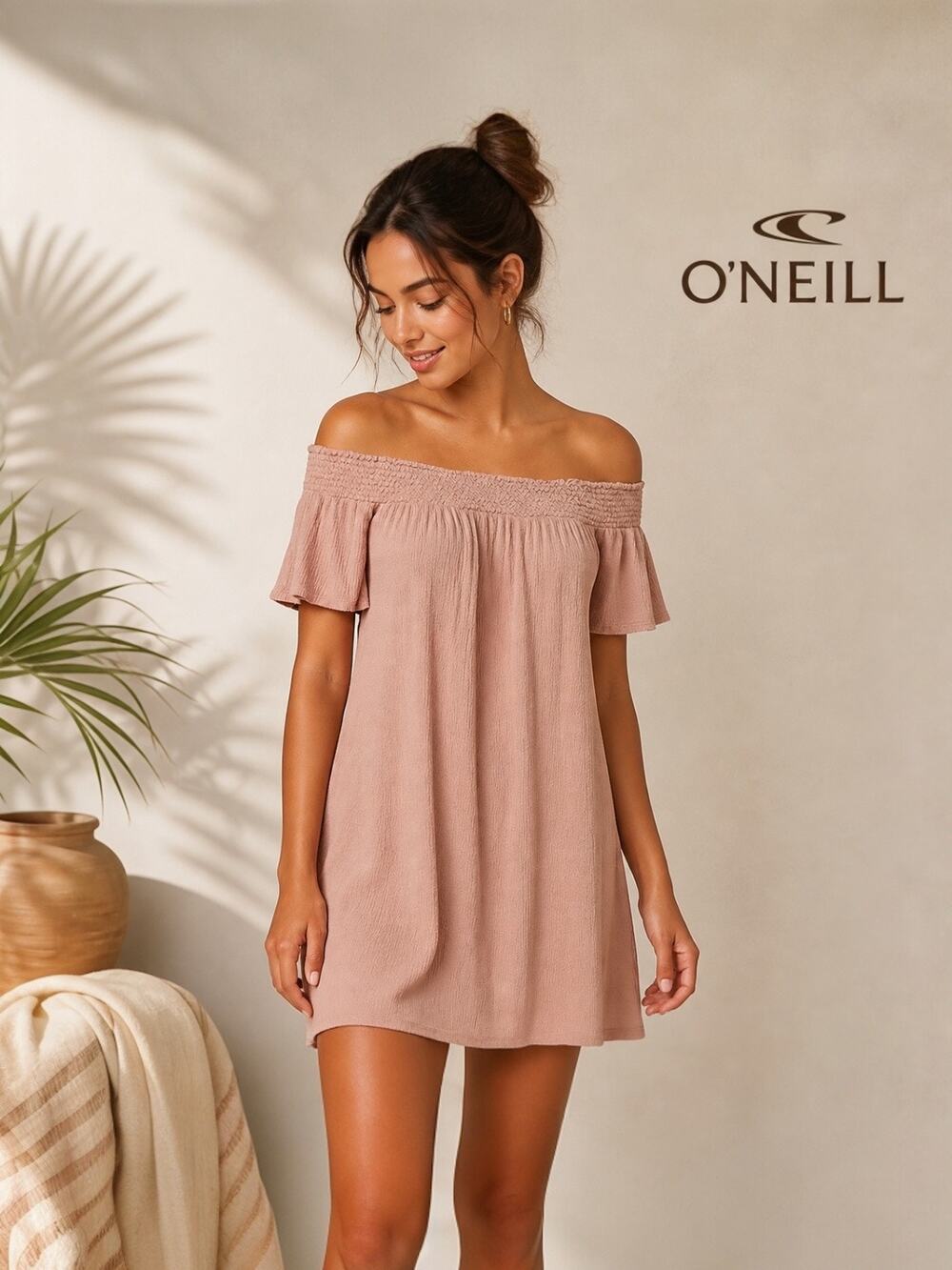 O’Neil Dusty Pink Short Drss Sz. XL